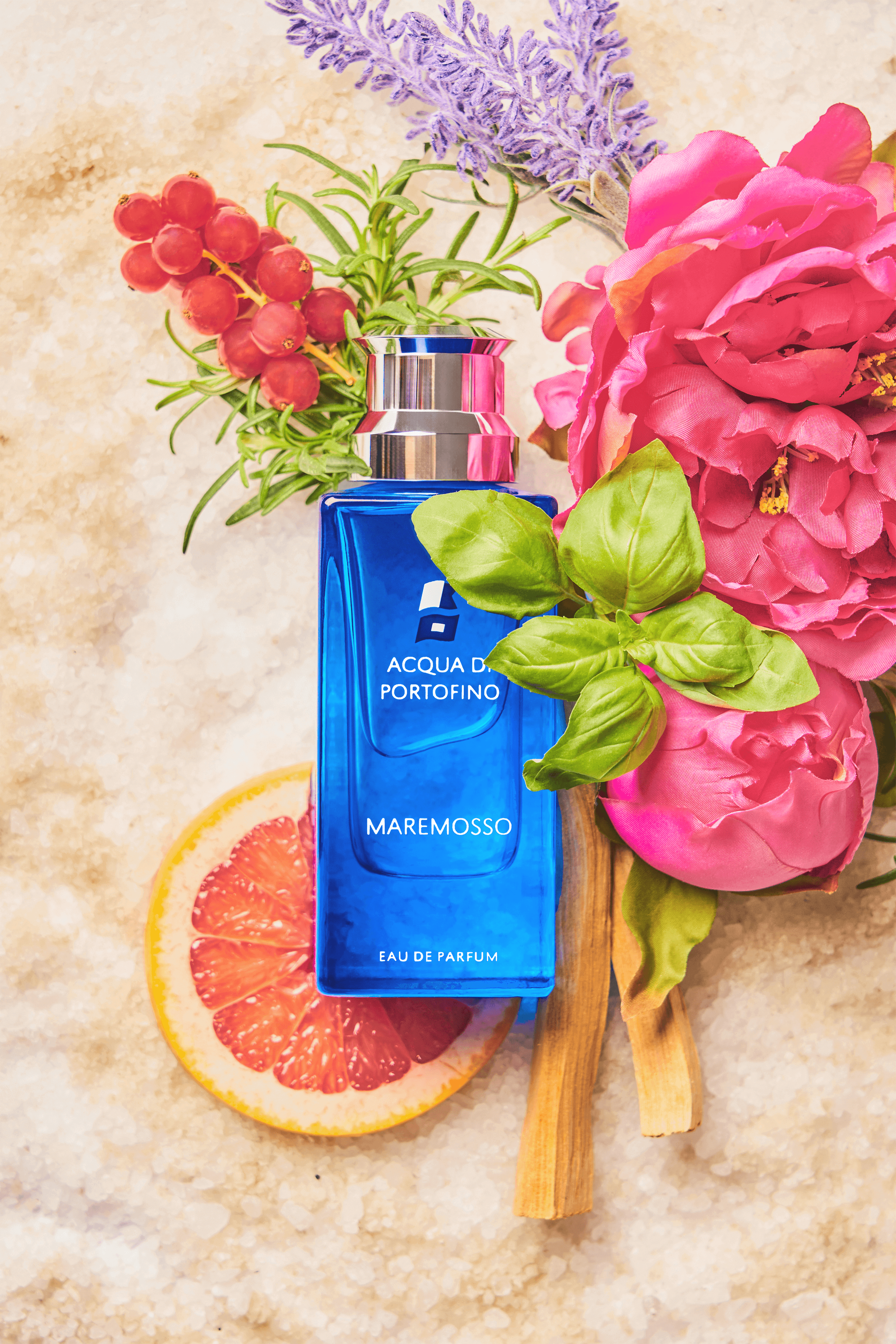 Acqua di Portofino Maremosso profumo - Maremosso Eau de Parfum - Profumo uomo/donna - fresco e marino - vibrante e vitale - Note di testa: pompelmo, ribes nero, rosmarino, accordo marino - Note di cuore: ninfea, rosa damascena, lavanda, basilico - Note di